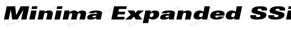 Minima Expanded SSi Expanded Italic字体转换